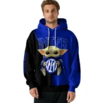 Customized Inter Milan Baby Yoda Blue Black Hoodie Best Selling