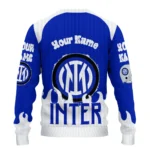 Customized Inter Milan Flame Border Blue Sweater Best Selling