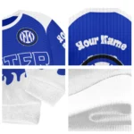 Customized Inter Milan Flame Border Blue Sweater Best Selling