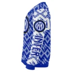 Customized Inter Milan Lattice Gridwork Blue Sweater Best Selling