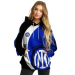 Customized Inter Milan Minimalist Design Blue Black Hoodie Best Selling