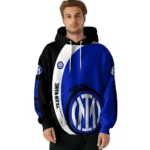 Customized Inter Milan Minimalist Design Blue Black Hoodie Best Selling