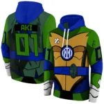 Customized Inter Milan Superhero Armor Blue Green Hoodie Best Selling