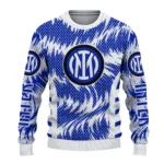 Customized Inter Milan Swirl Flow Blue Sweater Best Selling