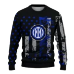 Customized Inter Milan Vintage Usa Flag Black Sweater Best Selling