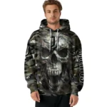 Customized Juventus Camo Skull Hoodie Best Selling