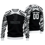 Customized Juventus Chevron Pattern Black Sweater Best Selling