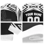 Customized Juventus Chevron Pattern Black Sweater Best Selling