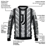 Customized Juventus Chevron Rows Black Sweater Best Selling