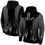 Customized Juventus Flame Design Black Hoodie Best Selling