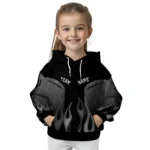 Customized Juventus Flame Design Black Hoodie Best Selling