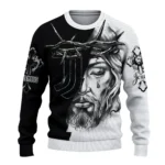 Customized Juventus Jesus Tears Black White Sweater Best Selling