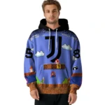 Customized Juventus Mario Blue Black Hoodie Best Selling