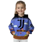 Customized Juventus Mario Blue Black Hoodie Best Selling