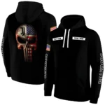 Customized Juventus Punisher Skull Black Hoodie Best Selling