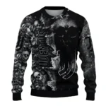 Customized Juventus Skull Collage Black Sweater Best Selling