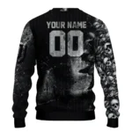 Customized Juventus Skull Collage Black Sweater Best Selling