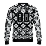 Customized Juventus Snowflake Matrix Black Sweater Best Selling