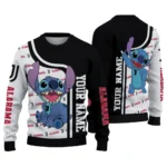 Customized Juventus Stitch Art Prints Black Sweater Best Selling