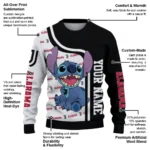 Customized Juventus Stitch Art Prints Black Sweater Best Selling