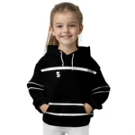 Customized Juventus Striped Pattern Black Hoodie Best Selling