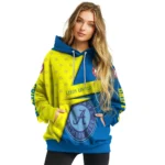 Customized Leeds United Abstract Shape Blue Hoodie Best Selling
