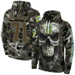 Customized Leeds United Camo Skull Hoodie Best Selling