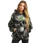 Customized Leeds United Camo Skull Hoodie Best Selling