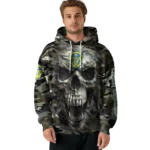 Customized Leeds United Camo Skull Hoodie Best Selling