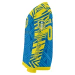 Customized Leeds United Chevron Pattern Blue Sweater Best Selling