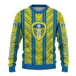 Customized Leeds United Chevron Rows Blue Sweater Best Selling