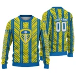 Customized Leeds United Chevron Rows Blue Sweater Best Selling