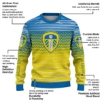 Customized Leeds United Diamond Mesh Sweater Best Selling