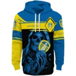 Customized Leeds United Grim Reaper Blue Black Hoodie Best Selling