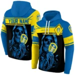 Customized Leeds United Grim Reaper Blue Black Hoodie Best Selling