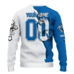 Customized Leeds United Jesus Tears Blue White Sweater Best Selling