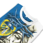 Customized Leeds United Jesus Tears Blue White Sweater Best Selling