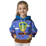 Customized Leeds United Mario Blue Black Hoodie Best Selling