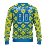 Customized Leeds United Snowflake Matrix Blue Sweater Best Selling