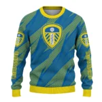 Customized Leeds United Stripe Motion Blue Sweater Best Selling