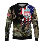 Customized Liverpool American Flag Claw Sweater Best Selling