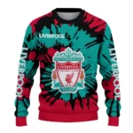 Customized Liverpool Burst Swirl Red Sweater Best Selling