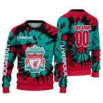 Customized Liverpool Burst Swirl Red Sweater Best Selling