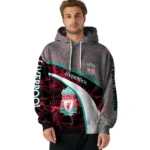 Customized Liverpool Hexagonal Mesh Red Black Gray Hoodie Best Selling
