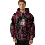 Customized Liverpool Hunting Theme Red Black Hoodie Best Selling