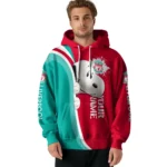 Customized Liverpool Peeking Snoopy Red Hoodie Best Selling