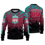 Customized Liverpool Pixel Flow Red Black Sweater Best Selling