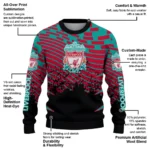 Customized Liverpool Pixel Flow Red Black Sweater Best Selling
