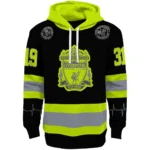 Customized Liverpool Safety Motif Black Neon Green Hoodie Best Selling
