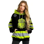 Customized Liverpool Safety Motif Black Neon Green Hoodie Best Selling